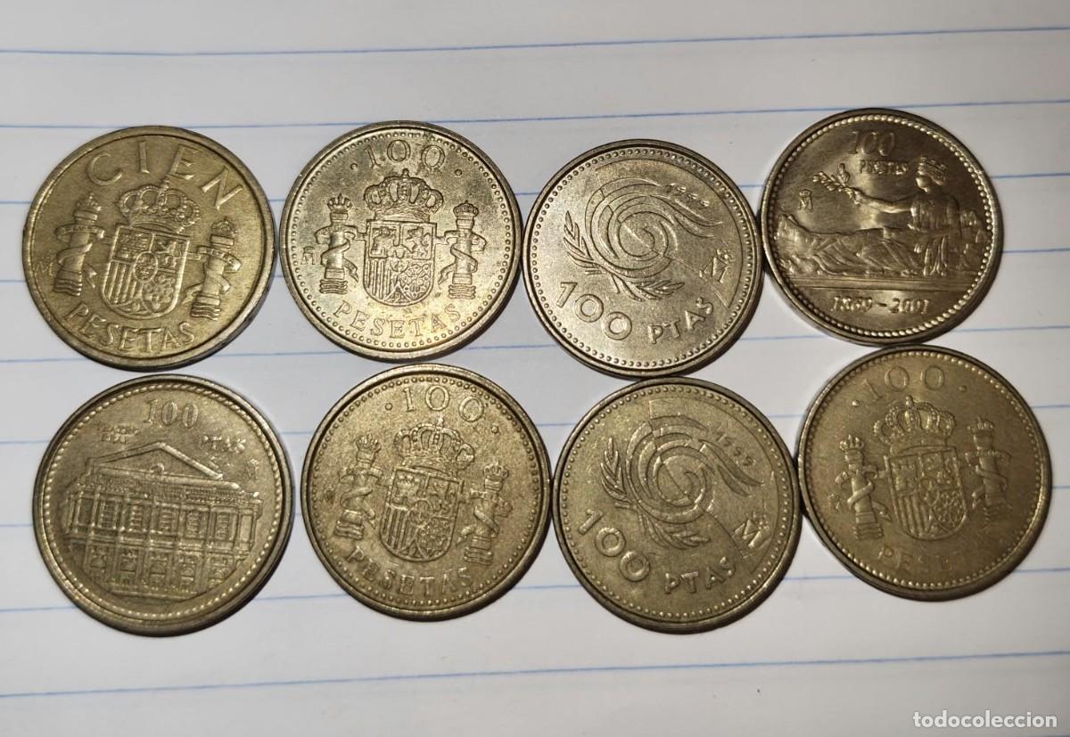 Monedas Juan Carlos I: Lote de Monedas de 100 pesetas, diferentes a&ntilde;os