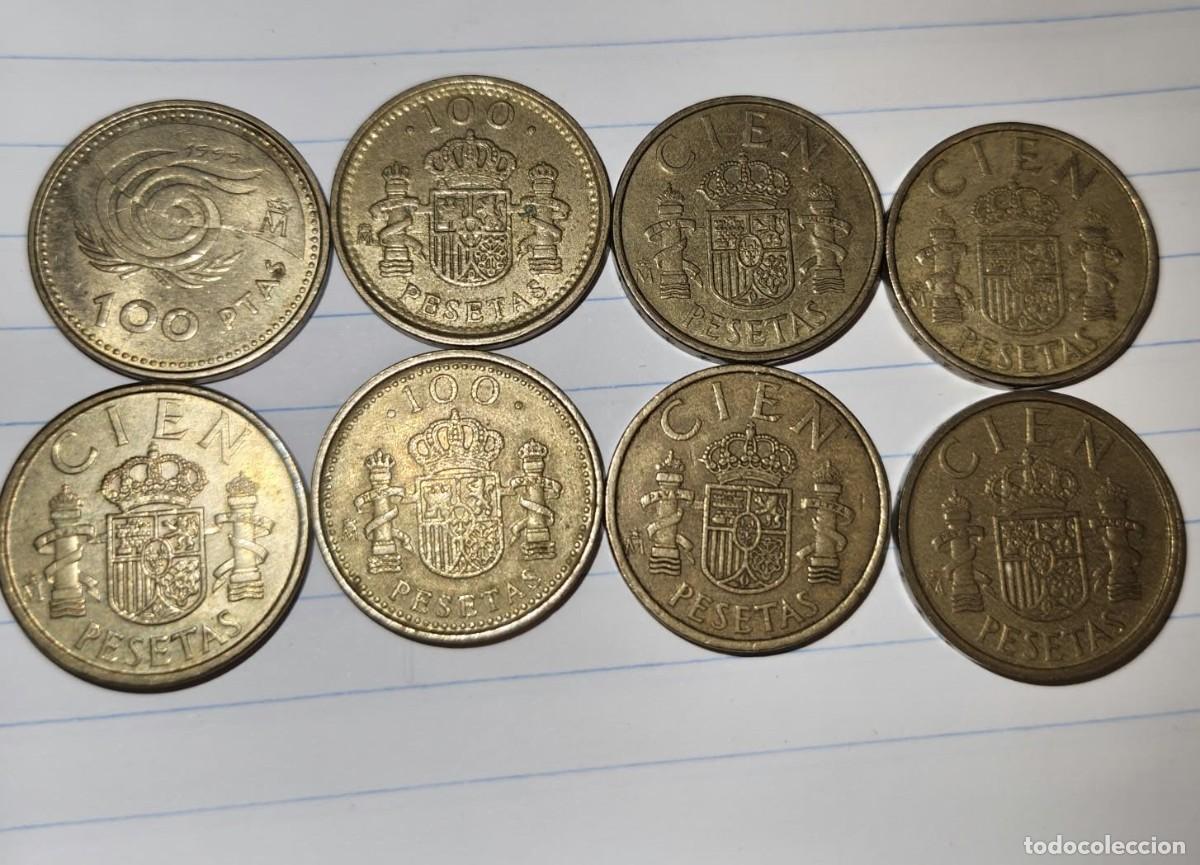 Monedas Juan Carlos I: Lote de Monedas de 100 pesetas de diferentes a&ntilde;os