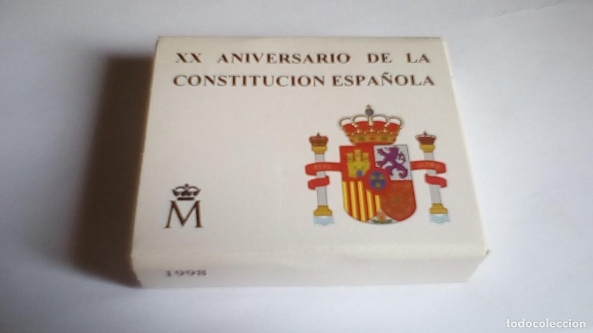 Monedas Juan Carlos I: ESTUCHE 1000 PESETAS 1998, XX ANIVERSARIO CONSTITUCION ESPA&Ntilde;OLA