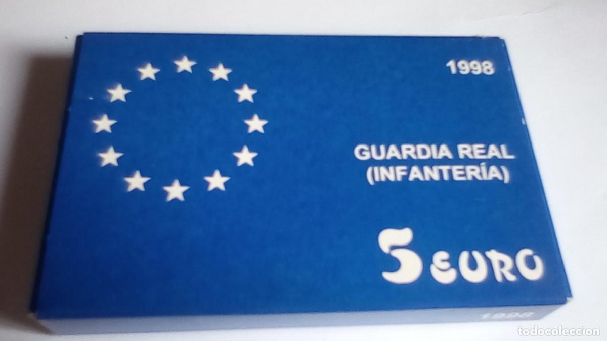 Monedas Juan Carlos I: 5 EURO plata, 1998 , GUARDIA REAL INFANTERIA