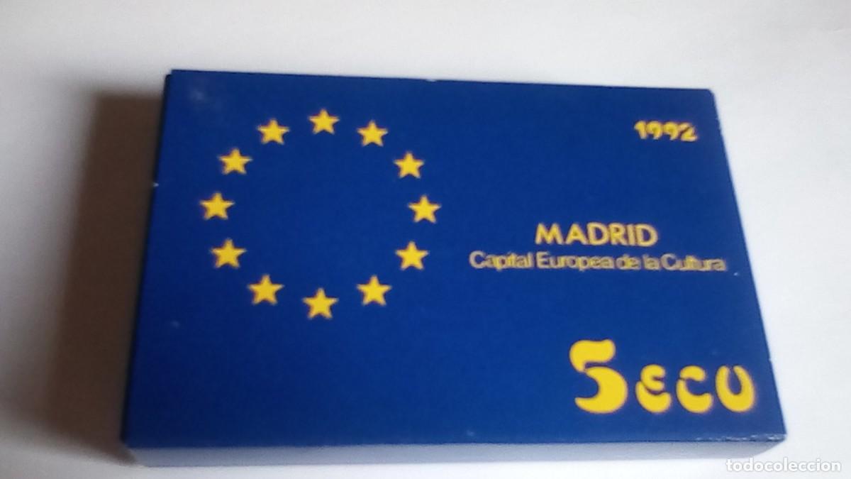 Monedas Juan Carlos I: 5 ECUS PLATA de 1992 MADRID CAPITAL EUROPEA DE LA CULTURA