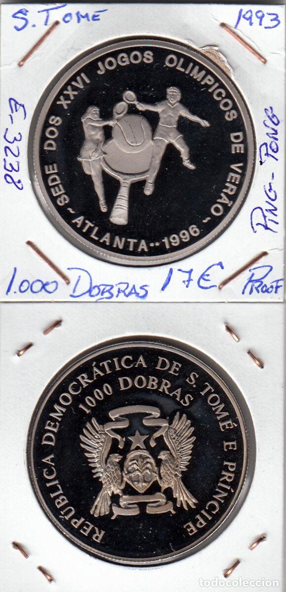 Monedas Juan Carlos I: E3238 MONEDA SANTO TOME Y PRINCIPE 1000 DOBRAS 1993 PROOF
