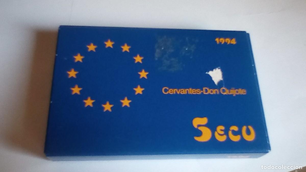 Monnaies Juan Carlos I: 5 ECU PLATA 1994. CERVANTES /DON QUIJOTE