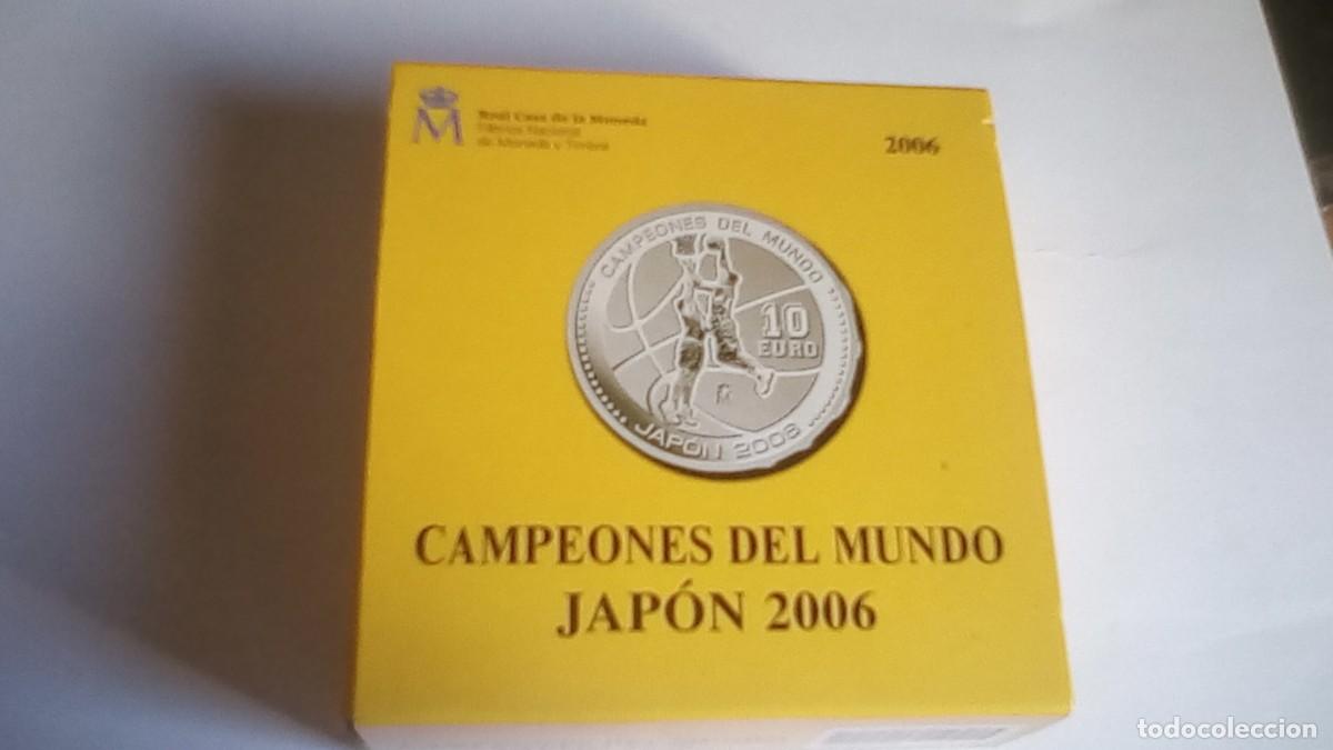 Monedas Juan Carlos I: 10&euro; PLATA 2006. CAMPEONES DEL MUNDO. JAP&Oacute;N 2006