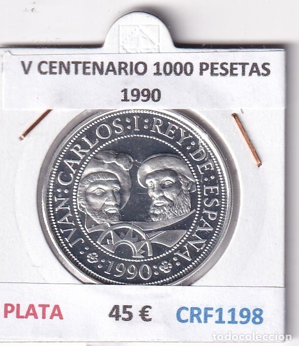 Monedas Juan Carlos I: CRF1198 MONEDA ESPA&Ntilde;A V CENTENARIO 1000 PESETAS 1990 PLATA