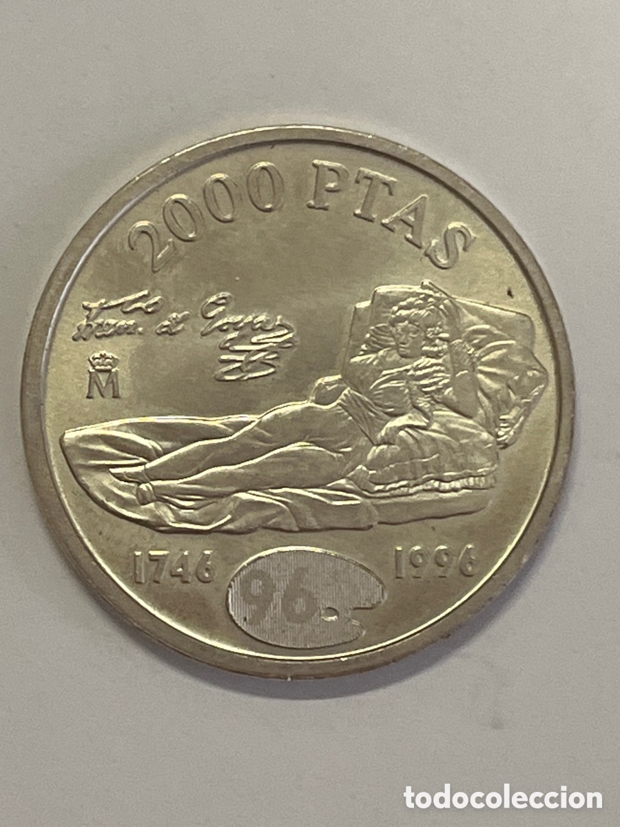 Monedas Juan Carlos I: ESPA&Ntilde;A, MONEDA DE PLATA, FRANCISCO DE GOYA, VALOR: 2000 PESETAS, 1996