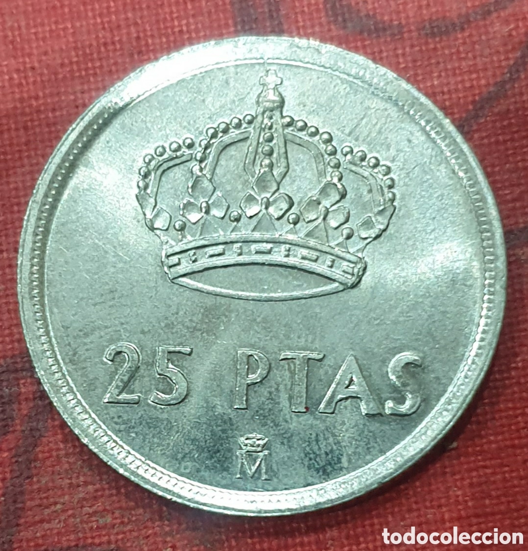 Monedas Juan Carlos I: Moneda de 25 pesetas de 1982 - Foto 2
