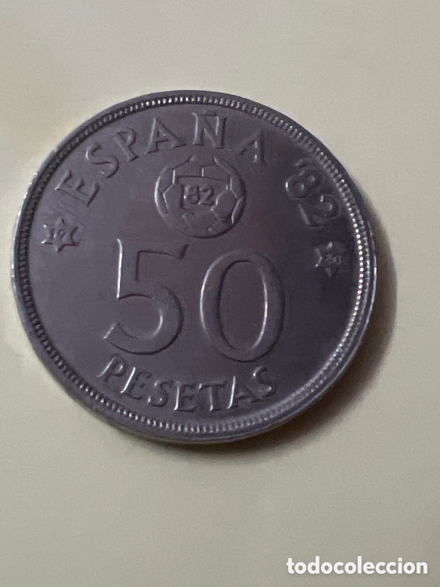 Monedas Juan Carlos I: C698. Moneda 50 pesetas Espa&ntilde;a 82 estrella 80