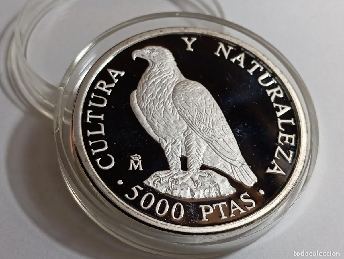 Monedas Juan Carlos I: Moneda de plata GRANDE Juan Carlos I &Aacute;guila Imperial 54 gr .925 (50 gr fina) Espa&ntilde;a
