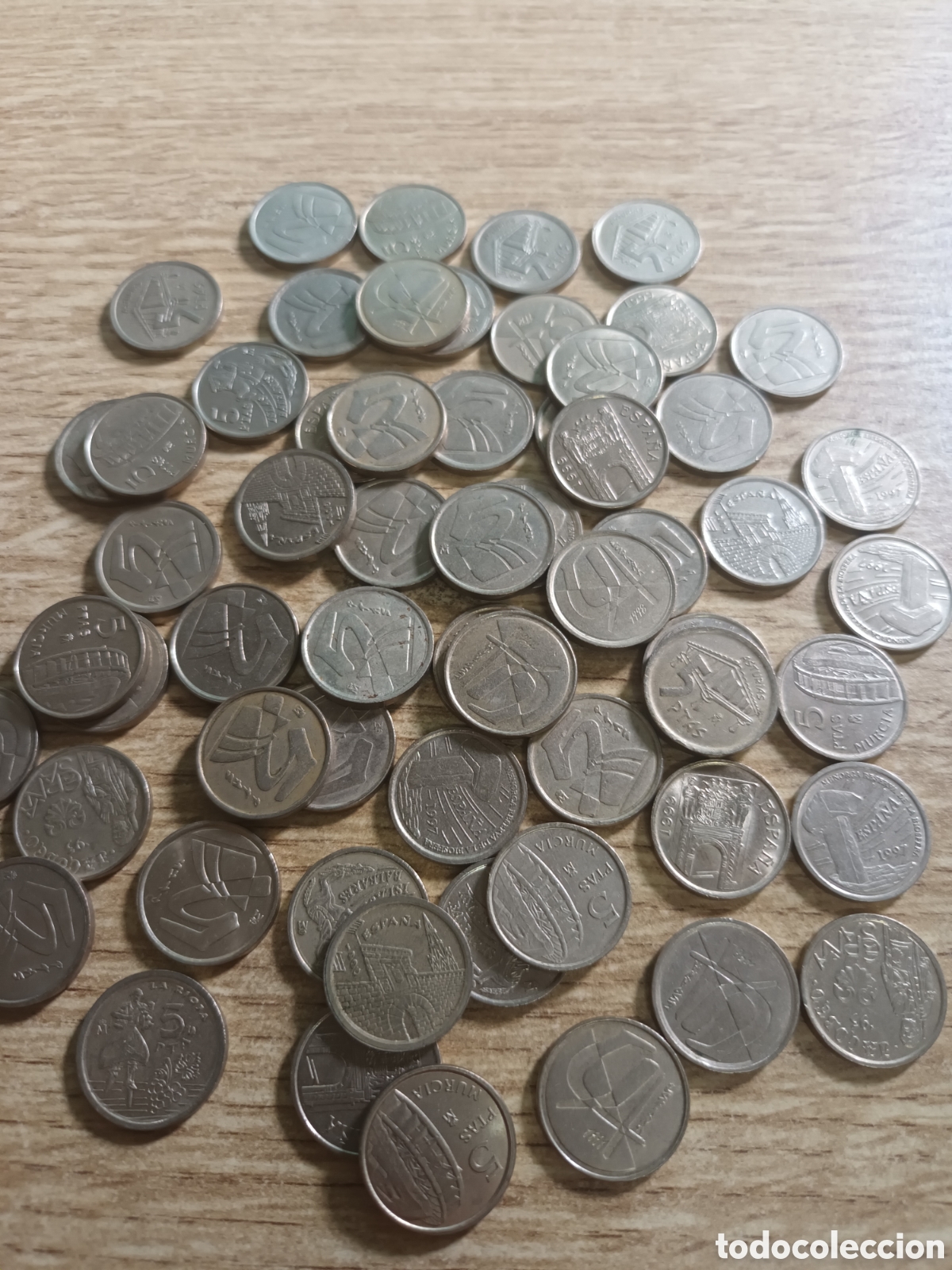 Monedas Juan Carlos I: GRAN LOTE DE 60 MONEDAS DE 5 PESETAS CONMEMORATIVAS DEL REY