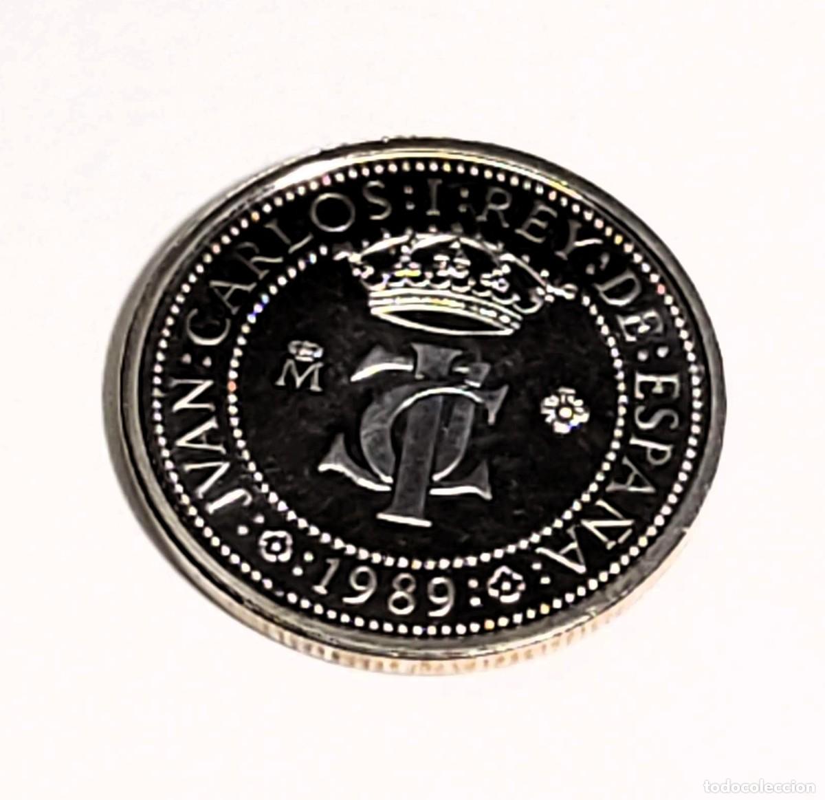 Monedas Juan Carlos I: 200 PESETAS DE PLATA DE ESPA&Ntilde;A DEL A&Ntilde;O 1989.PROOF