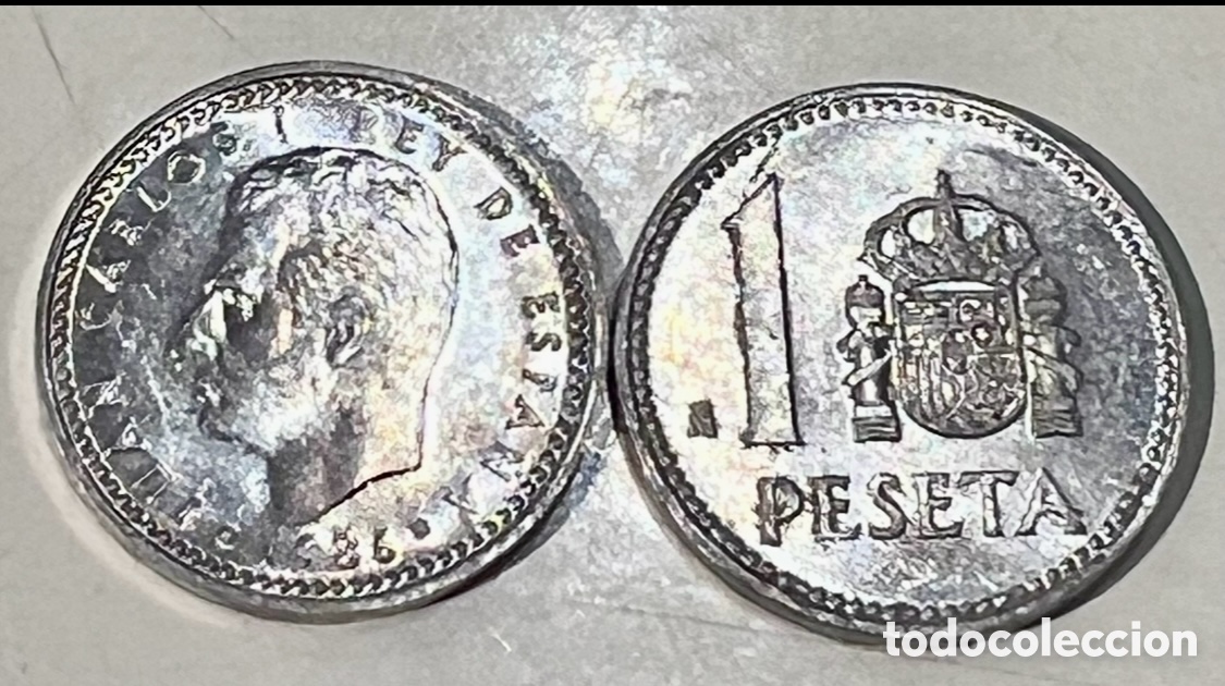 Monedas Juan Carlos I: Moneda. Espa&ntilde;a. Juan Carlos I. 1 Peseta. 1986.