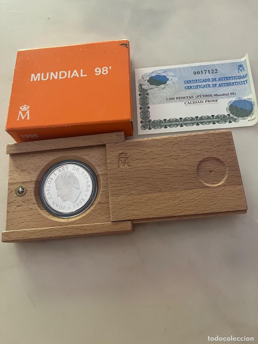 Monedas Juan Carlos I: 1998. 1000 pesetas de plata. MUNDIAL 98&rsquo;