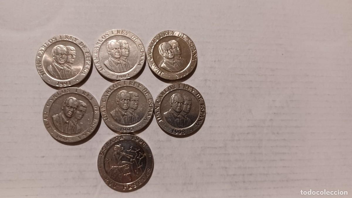 Monedas Juan Carlos I: 7 monedas de 200 pesetas diferentes