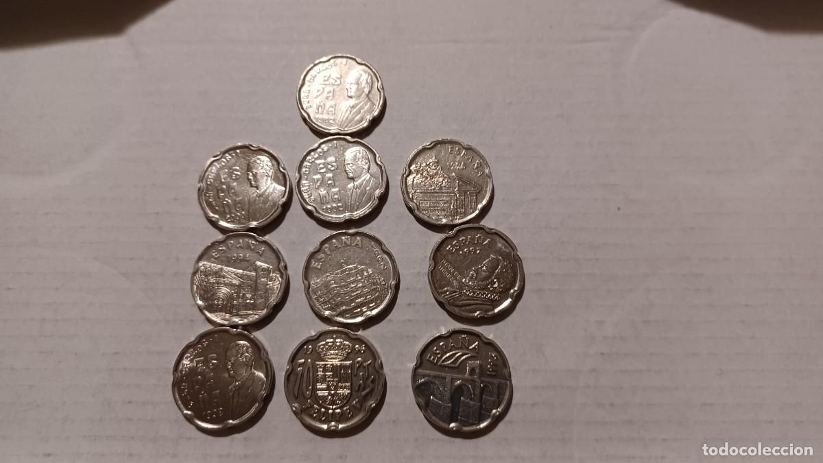 Monedas Juan Carlos I: lote 10 monedas de 50 pesetas