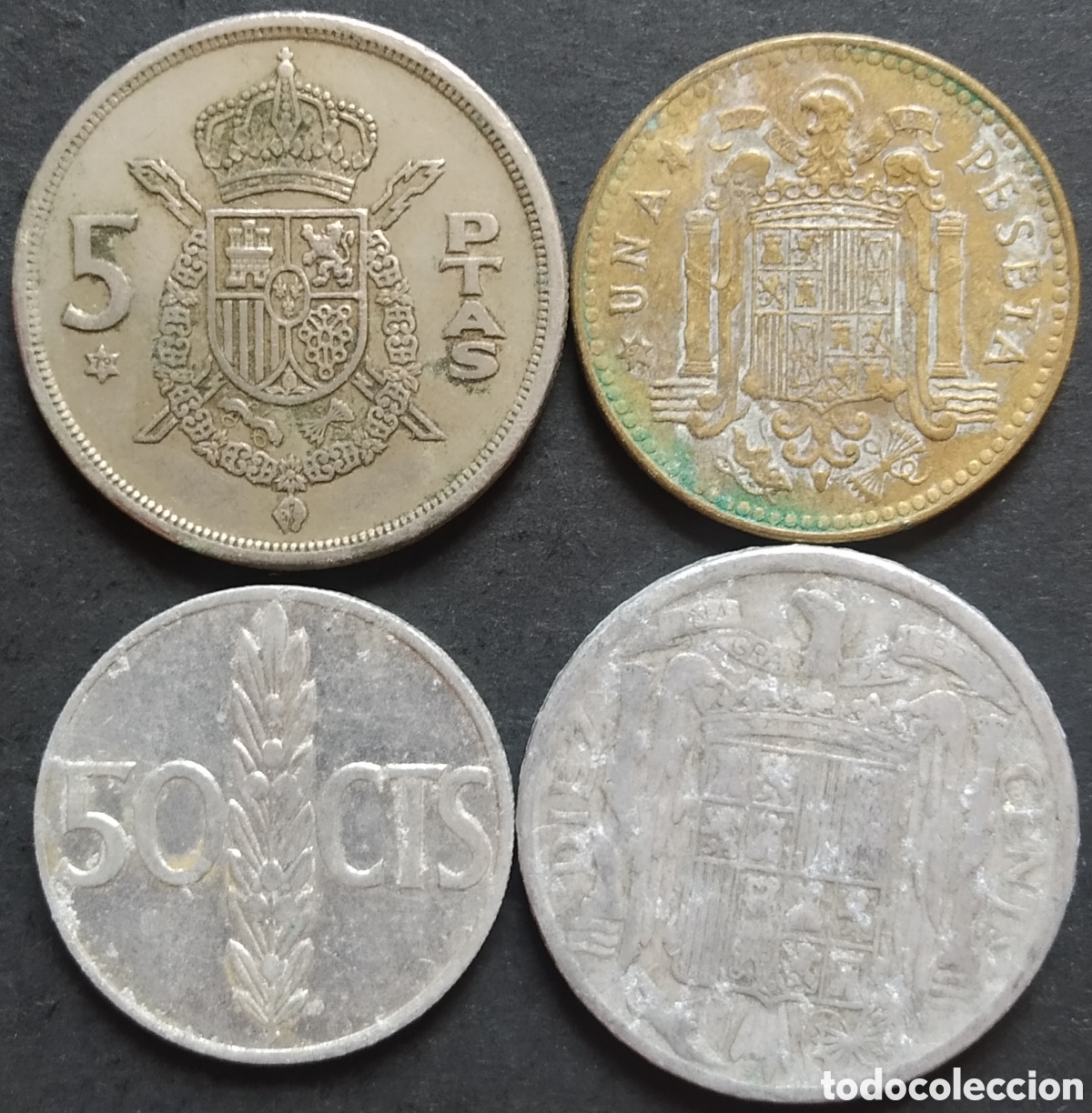 Monedas Juan Carlos I: LOTE MONEDAS N&deg; 0076 - LOTE DE 4 MONEDAS DIFERENTES ESPA&Ntilde;A