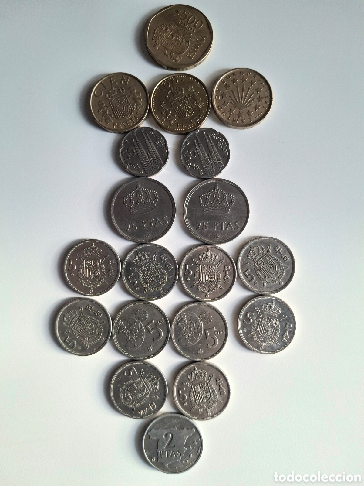 Monedas Juan Carlos I: 19 monedas en pesetas, Juan Carlos I