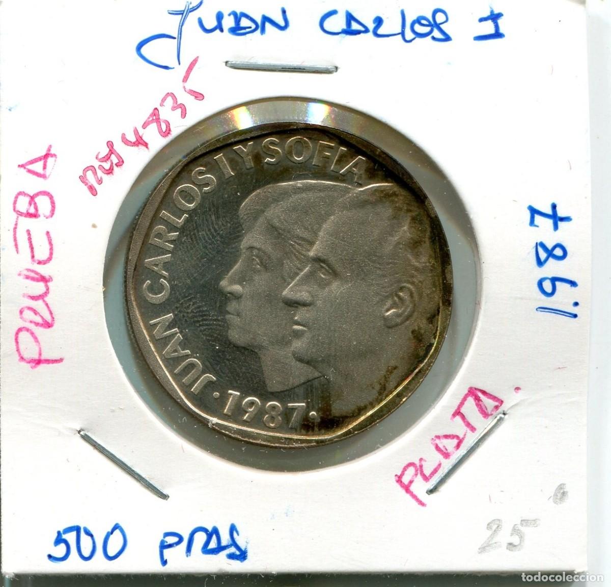 Monedas Juan Carlos I: 500 PESETAS JUAN CARLOS I A&Ntilde;O 1987 ( PRUEBA , PLATA ) ( MES4835 )