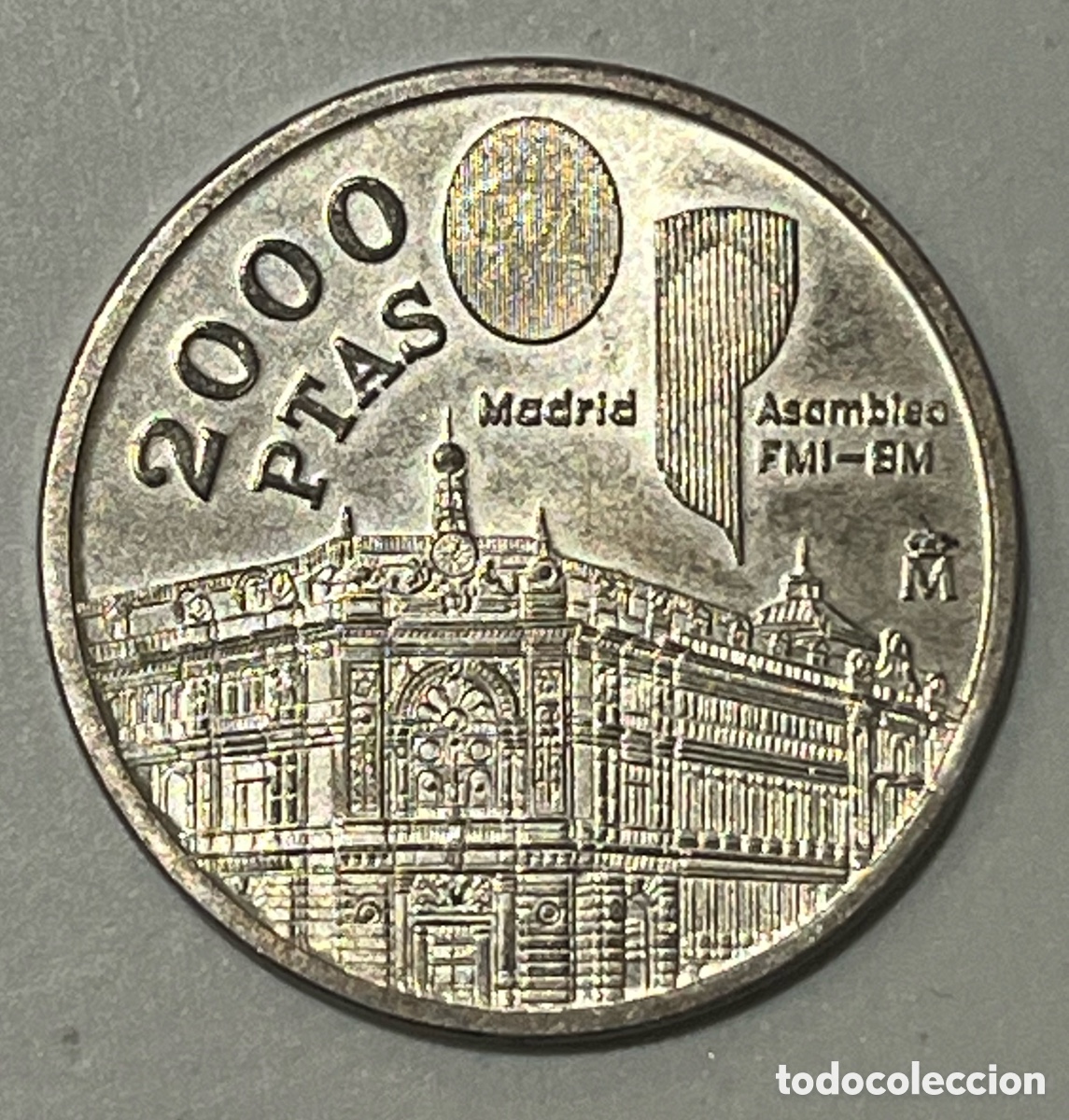 Monedas Juan Carlos I: MONEDA 2000 PESETAS 1994, ASAMBLEA FMI - BM - PLATA