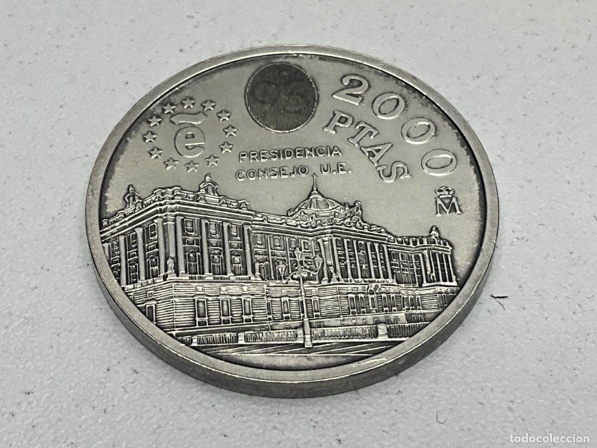 Monedas Juan Carlos I: MONEDA DE 2000 PTAS - PESETAS EN PLATA- PRESIDENCIA DEL CONSEJO U.E. A&Ntilde;O 1995