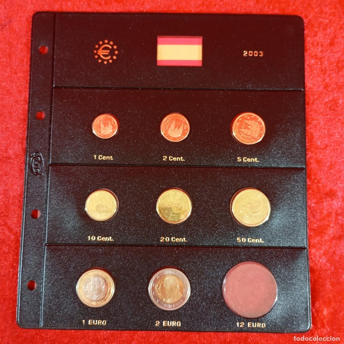 Monedas Juan Carlos I: HOJA MONEDAS ESPA&Ntilde;A - PARDO - EUROS - A&Ntilde;O 2003 - COMPLETA A FALTA DE MONEDA 12 EUROS / 4235