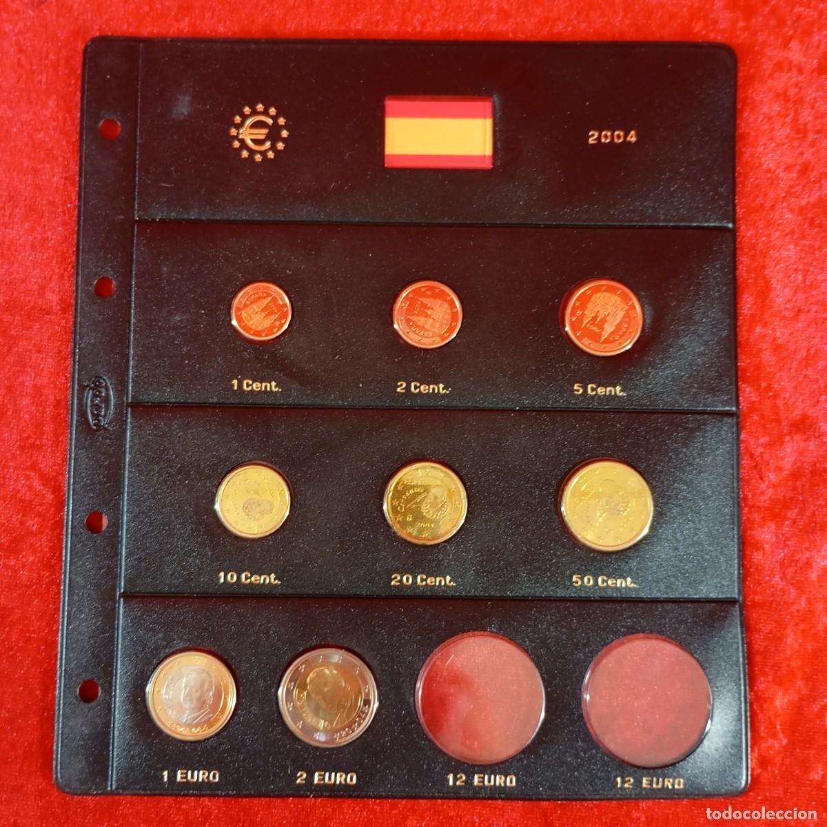 Monedas Juan Carlos I: HOJA MONEDAS ESPA&Ntilde;A - PARDO - EUROS - A&Ntilde;O 2004 - COMPLETA A FALTA DE MONEDAS 12 EUROS / 4236