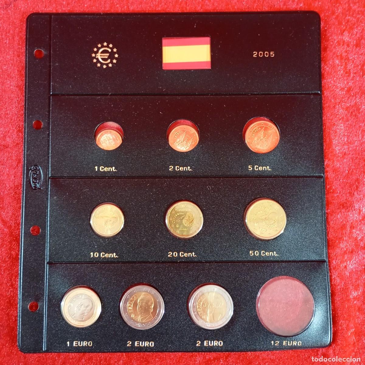 Monedas Juan Carlos I: HOJA MONEDAS ESPA&Ntilde;A - PARDO - EUROS - A&Ntilde;O 2005 - COMPLETA A FALTA DE MONEDA 12 EUROS / 4238