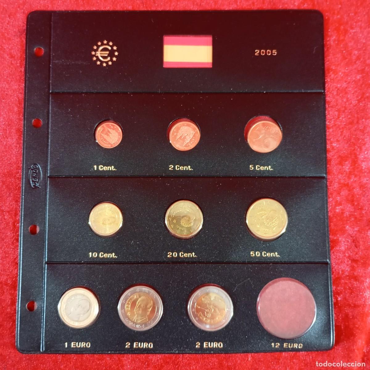 Monedas Juan Carlos I: HOJA MONEDAS ESPA&Ntilde;A - PARDO - EUROS - A&Ntilde;O 2005 - COMPLETA A FALTA DE MONEDA 12 EUROS / 4239