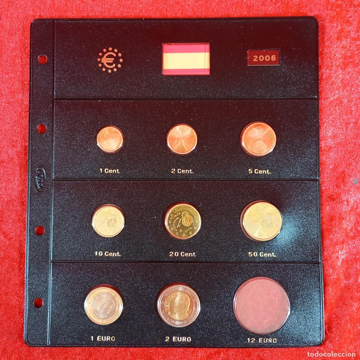 Monedas Juan Carlos I: HOJA MONEDAS ESPA&Ntilde;A - PARDO - EUROS - A&Ntilde;O 2006 - COMPLETA A FALTA DE MONEDA 12 EUROS / 4240