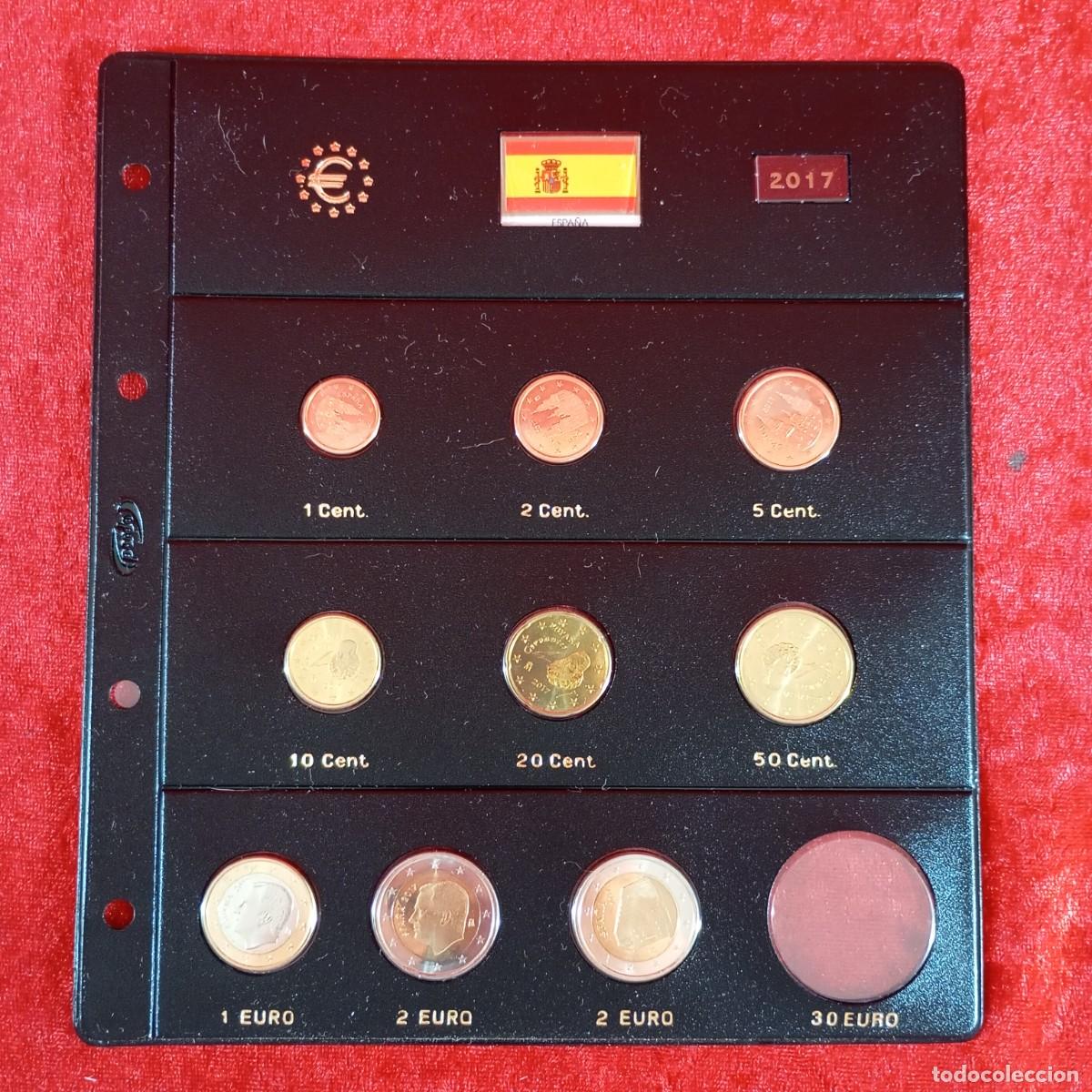 Monedas Juan Carlos I: HOJA MONEDAS ESPA&Ntilde;A - PARDO - EUROS - A&Ntilde;O 2017 - COMPLETA A FALTA DE MONEDA 30 EUROS / 4246