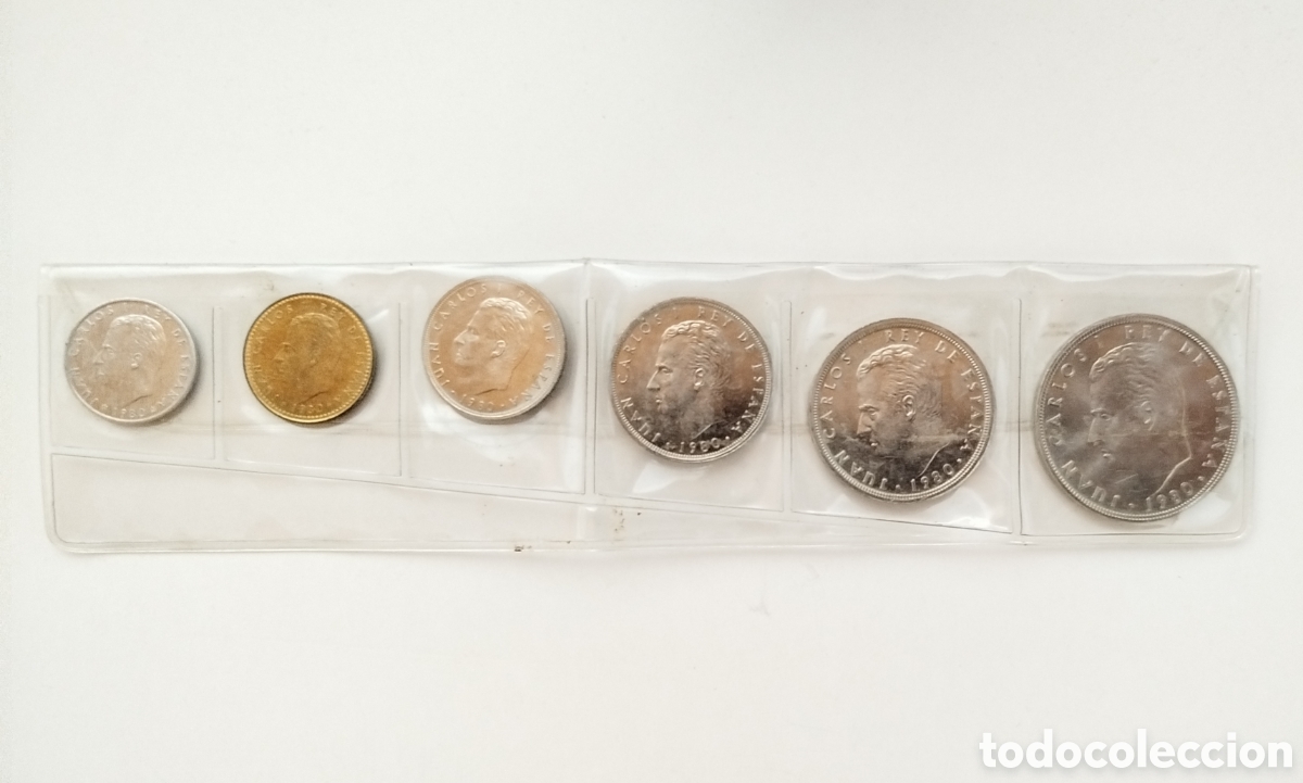 Monedas Juan Carlos I: ESPA&Ntilde;A MUNDIAL 1982 1980 SERIE DE 6 MONEDAS DE 0,50 CTS, 1, 5, 25, 50 Y 100 PESETAS SIN CIRCULAR *80