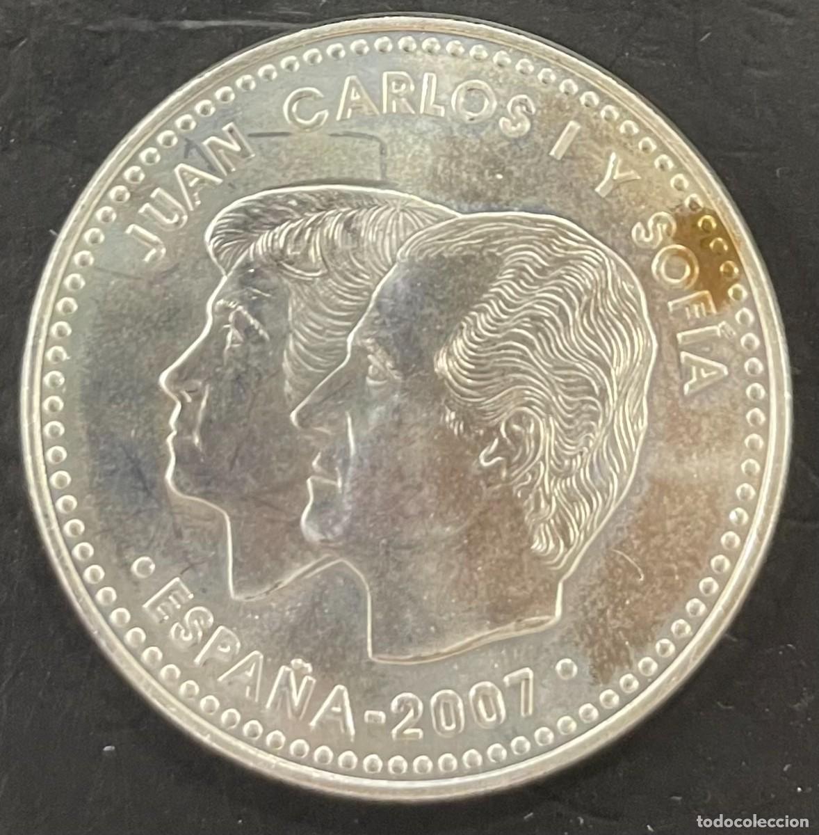 Monedas Juan Carlos I: ESPA&Ntilde;A. A&Ntilde;O 2007. 12 EUROS PLATA &rdquo;TRATADO DE ROMA&rdquo;