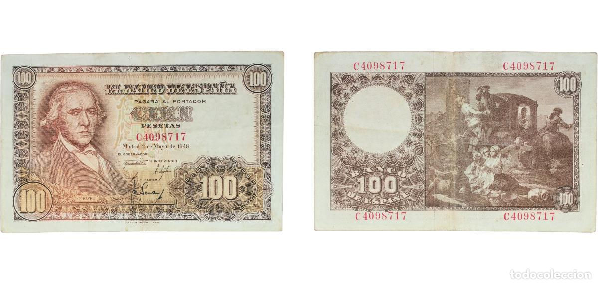 Monedas Juan Carlos I: Spain Nationalist Government 1948 100 Pesetas Paper (95830000) VF P 137a
