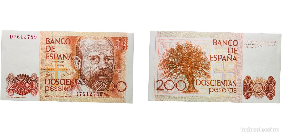 Monedas Juan Carlos I: Spain Kingdom 1980 200 Pesetas Paper UNC P 156a.2