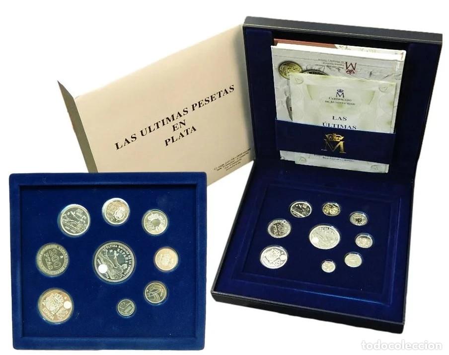 Monedas Juan Carlos I: ESPA&Ntilde;A estuche especial 2001 - &Uacute;ltimas pesetas plata