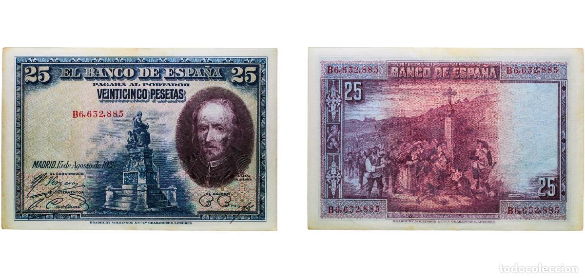 Monedas Juan Carlos I: Spain Kingdom 1928 25 Pesetas Paper XF P 74c