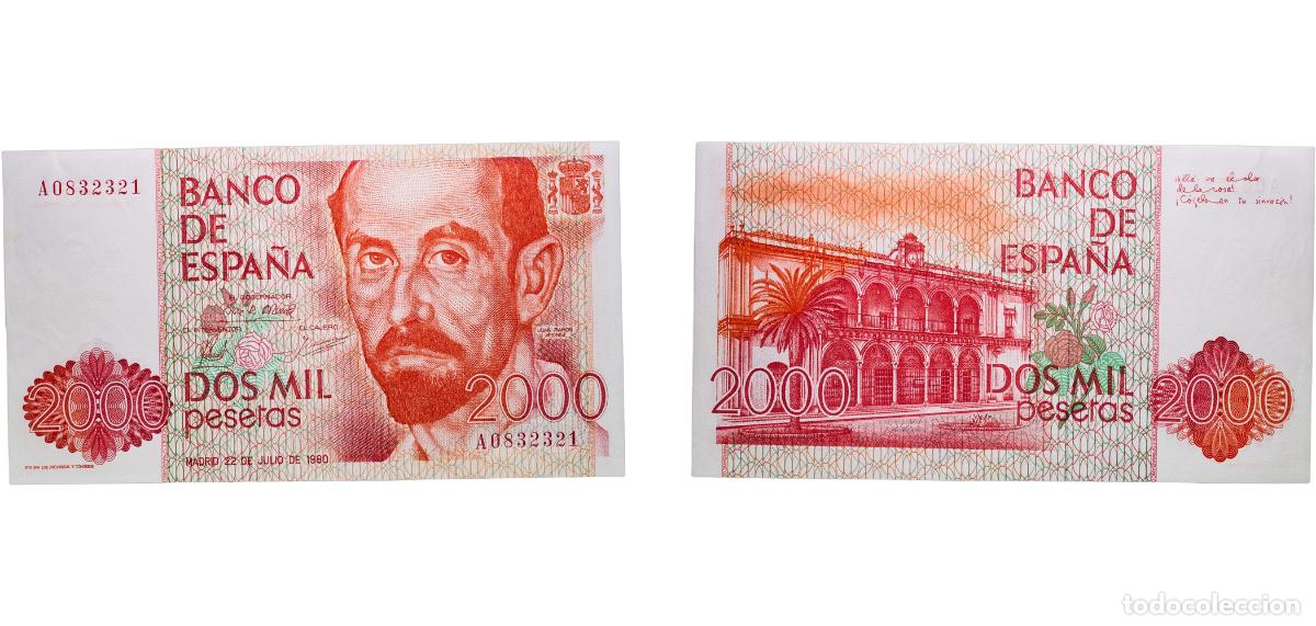 Monedas Juan Carlos I: Spain Kingdom 1980 2000 Pesetas Paper UNC P 159a.2