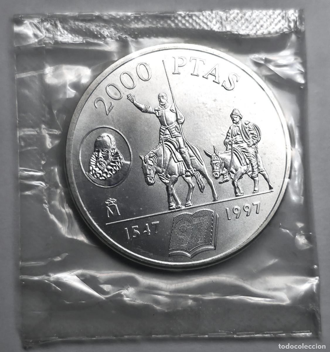 Monedas Juan Carlos I: MONEDA DE PLATA ESPA&Ntilde;A 2000 PESETAS 1997 JUAN CARLOS I (DON QUIJOTE) SC