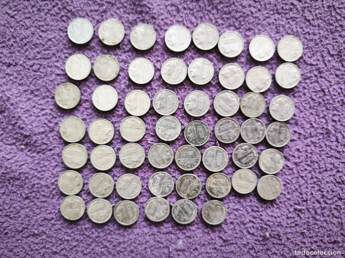 Monedas Juan Carlos I: Lote 54 Monedas De 1 Peseta Juan Carlos I &ndash; Espa&ntilde;a &ndash; Ideal Coleccionistas Y Manualidades