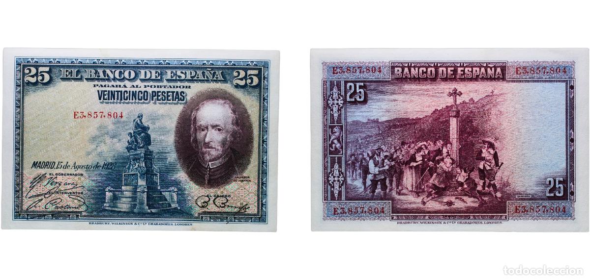 Monedas Juan Carlos I: Spain Kingdom 1928 25 Pesetas Paper AU P 74c