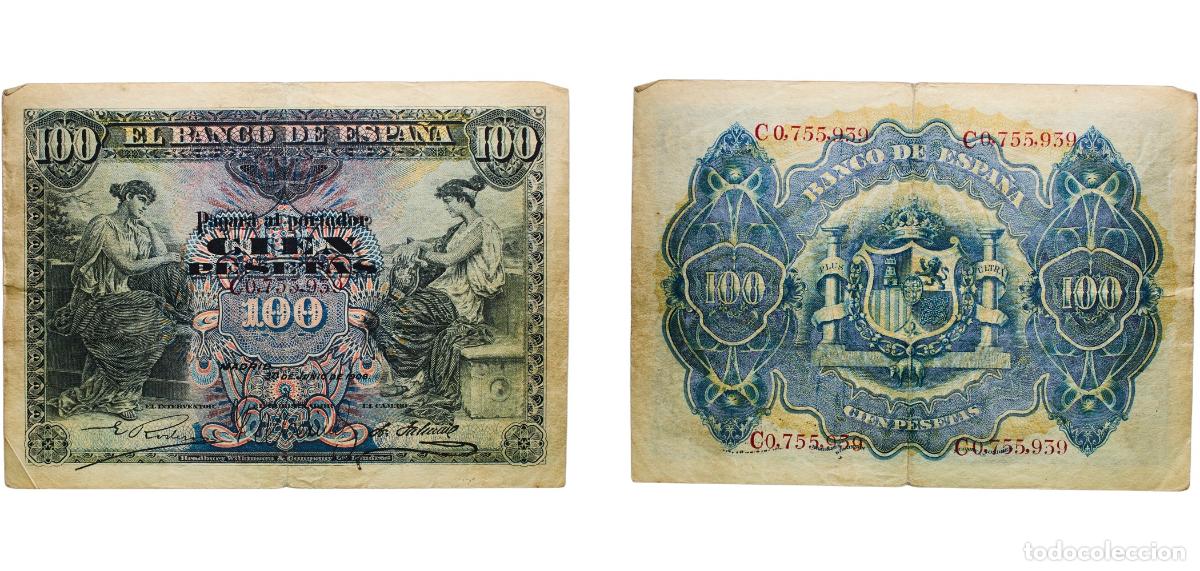 Monedas Juan Carlos I: Spain Kingdom 1906 100 Pesetas Paper (60000000) F P 59a