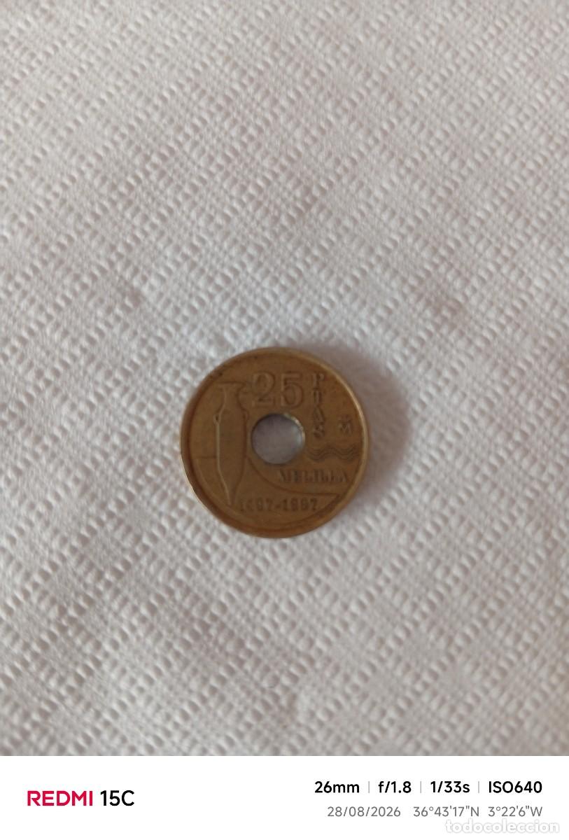 Monedas Juan Carlos I: Moneda de 25 pesetas de 1997