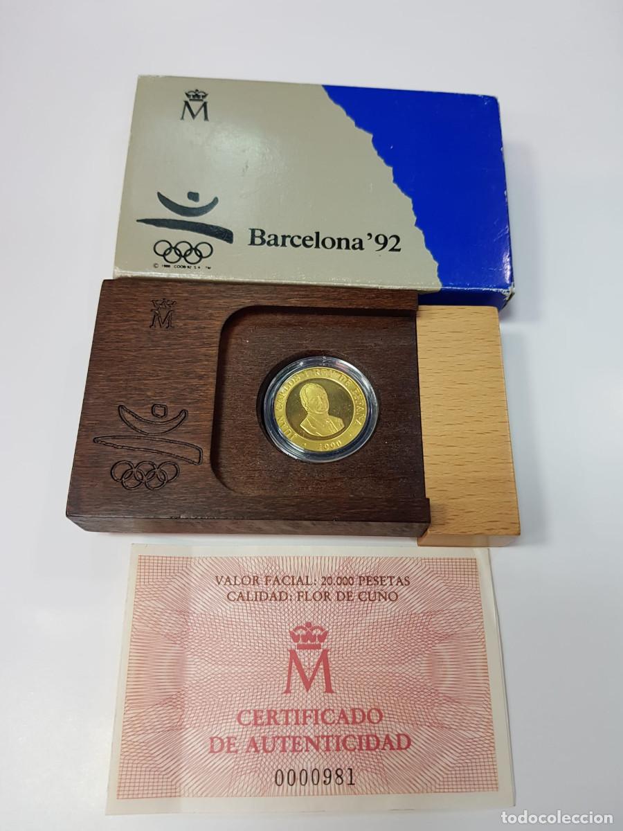 Monedas Juan Carlos I: ESPA&Ntilde;A-JUAN CARLOS-20.000 PESETAS-1990-ORO-BARCELONA 92