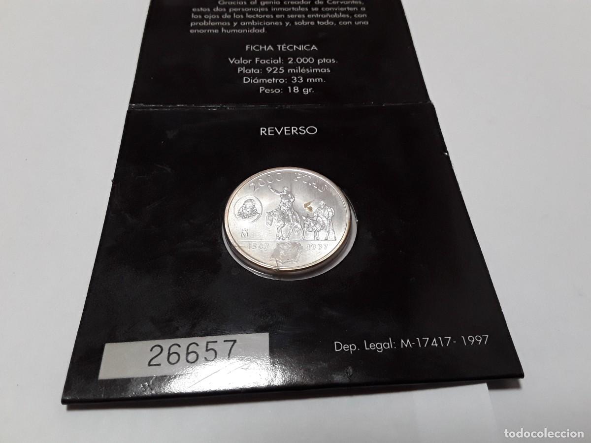 Monedas Juan Carlos I: ESPA&Ntilde;A - CARTERA OFICIAL QUIJOTE 2000 PESETAS DE PLATA A&Ntilde;O 1997 SIN CIRCULAR.