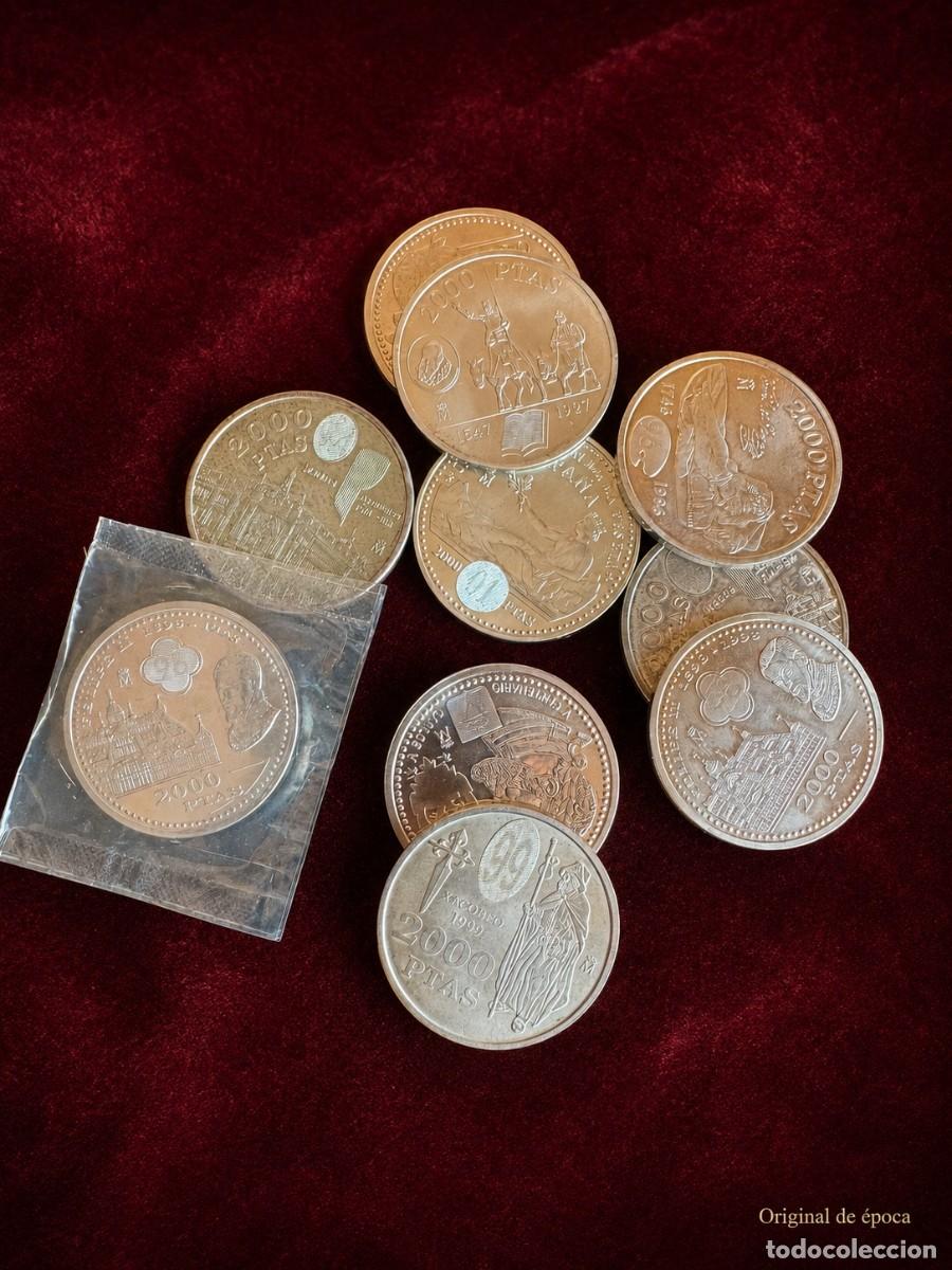 Monedas Juan Carlos I: (MO-260900)LOTE DE 10 MONEDAS DE PLATA DE 2000 PESETAS DE JUAN CARLOS I