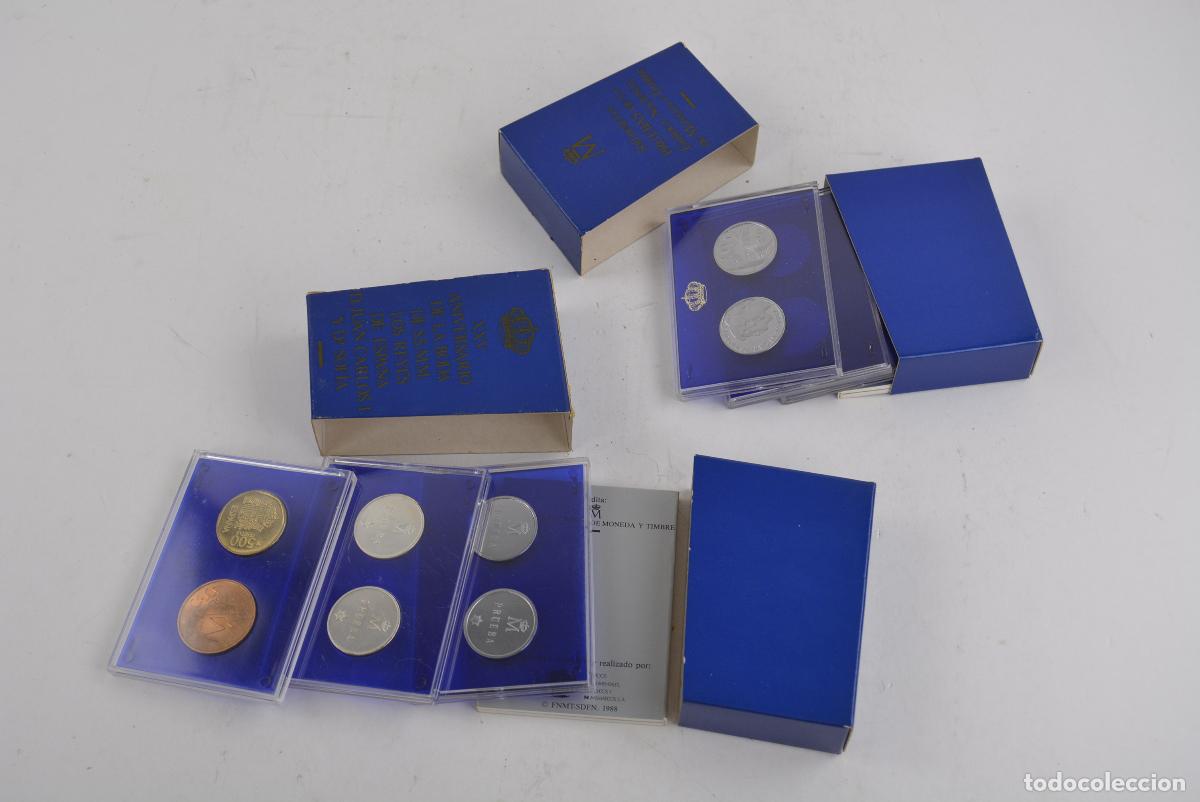 Monedas Juan Carlos I: 500 pesetas, pruebas de f&aacute;brica. 2 ESTUCHES COMPLETOS.