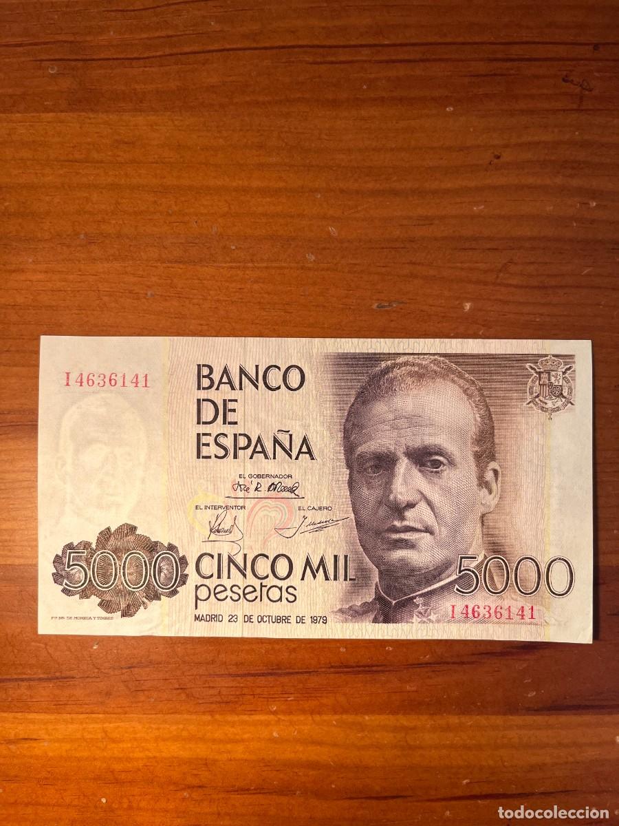 Monedas Juan Carlos I: Billete 5000 Pesetas 1979 - Rey Juan Carlos I - Estado SC / Plancha (Serie I)