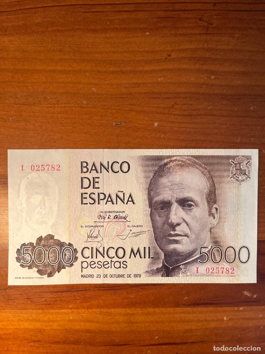 Monedas Juan Carlos I: Billete 5000 Pesetas 1979 - Rey Juan Carlos I - Estado SC / Plancha (Serie I)