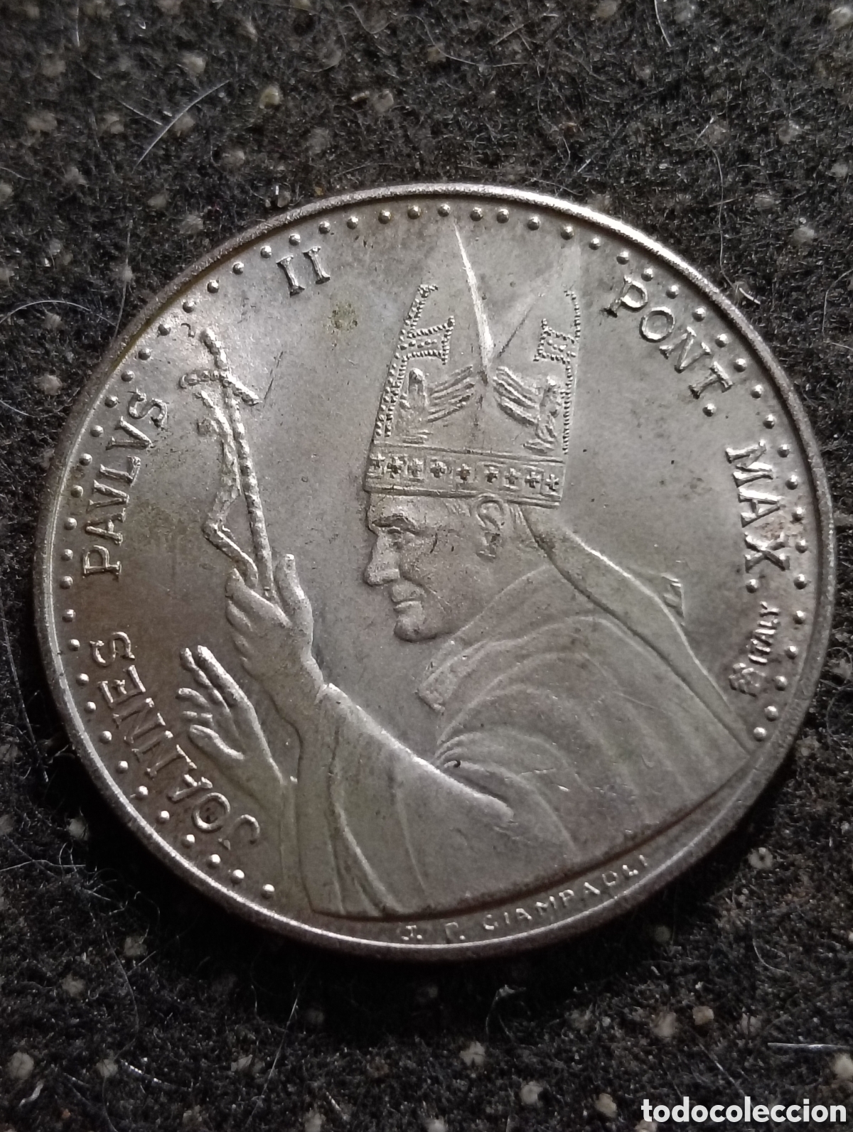 Monedas Juan Carlos I: MONEDA RELIGIOSA PAPA JUAN PABLO II / A&Ntilde;O SANTO 1983 35 mm