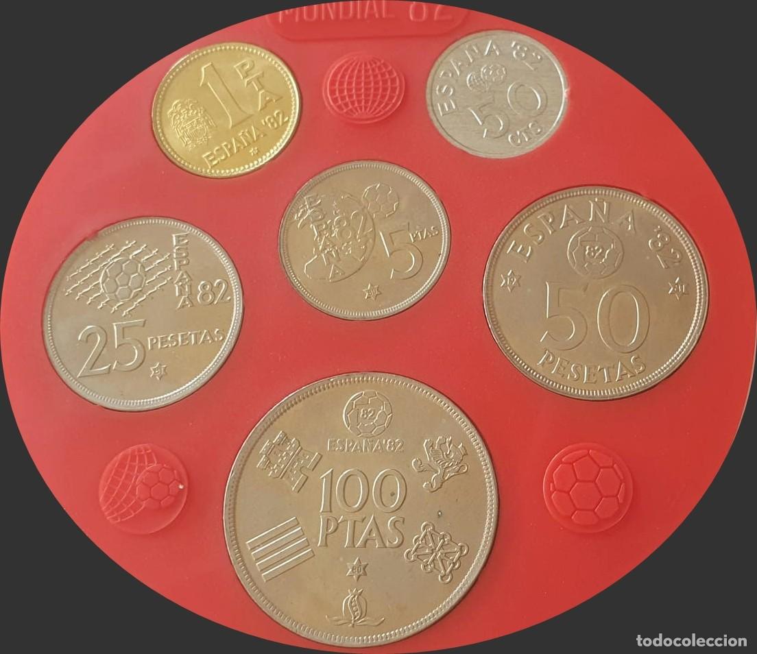 Monedas Juan Carlos I: LOTE 2 ESTUCHES DE MONEDAS ESPA&Ntilde;A 82 - MUNDIAL DE F&Uacute;TBOL - JUAN CARLOS I - 6 MONEDAS